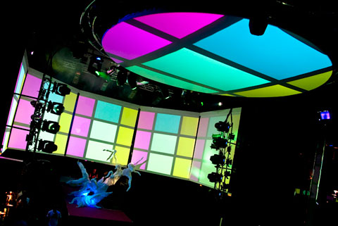 LED lys RGBW farveskift natklub bar diskotek club 